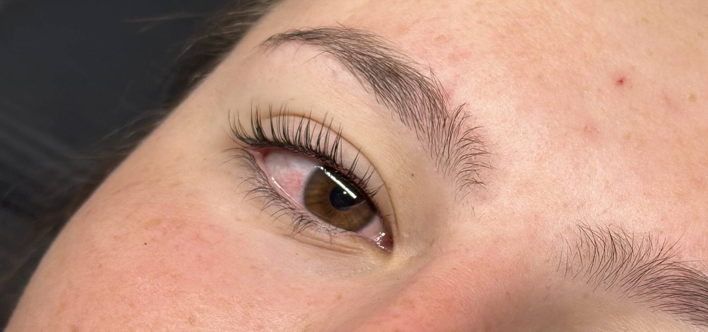 Lash lift and brow result
